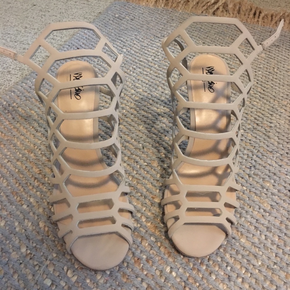 Mossimo by Target Caged Nude Heel
